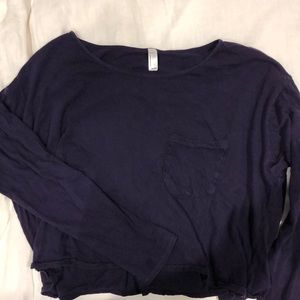 American Apparel Long Sleeve Pocket Tee